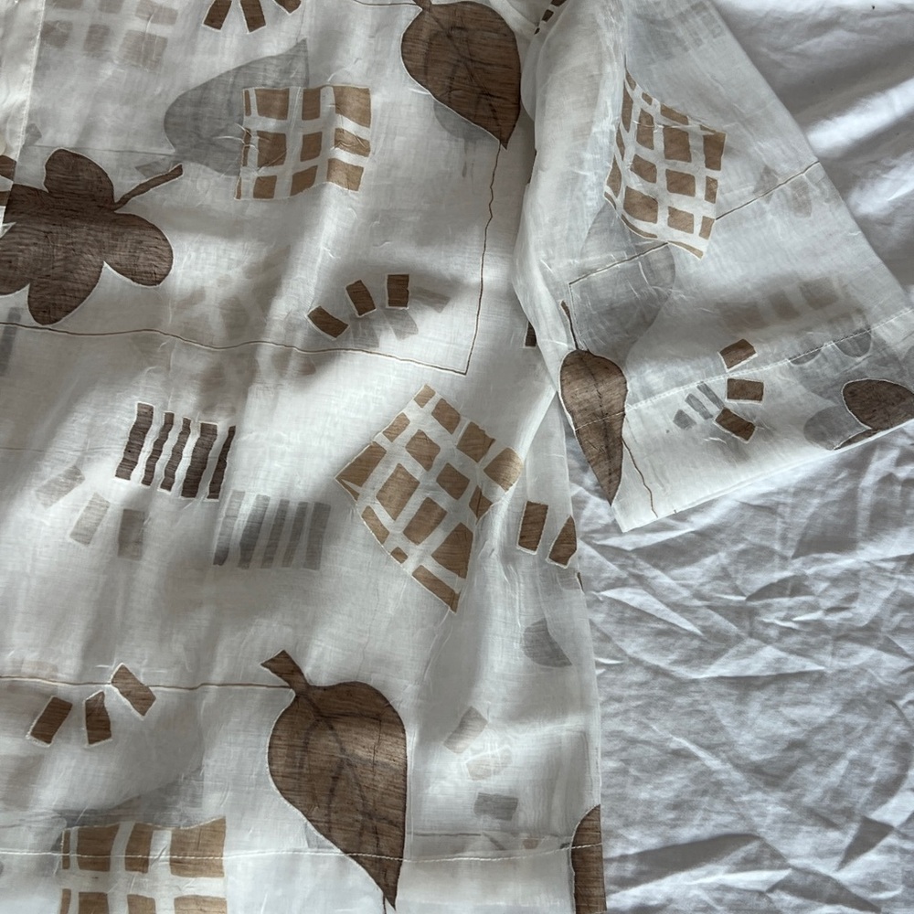 Leaf Print Button Down Shirt - image 4